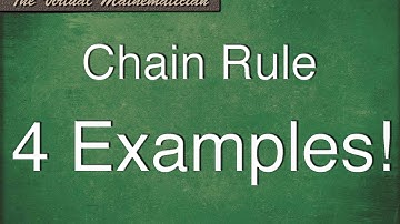 The Chain Rule, 4 examples in under 4 minutes! - Calculus Derivatives Tutorial