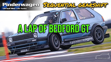SQS Sequential Shifter | Full lap of Bedford GT | #pinderwagen | 【4K】