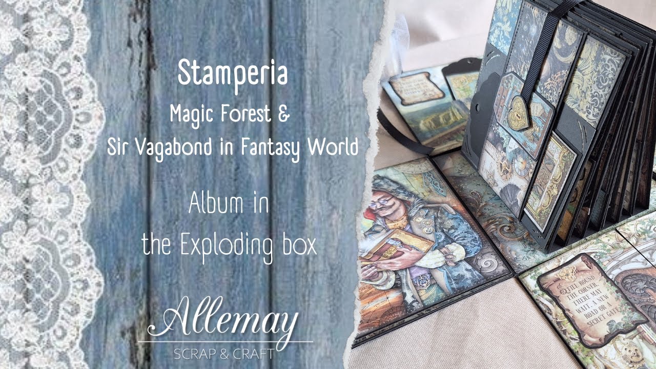 Stamperia Magic Forest, Sir Vagabond in Fantasy World - Album in the Box, 