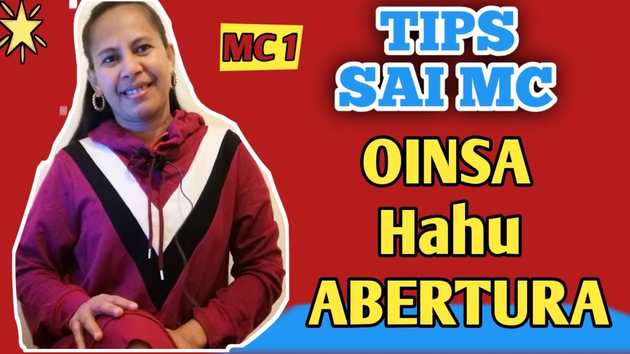 Tips Sai MC:Oinsa halo Abertura Nebe diak Wainhira sai MC//Tutorial MC 1