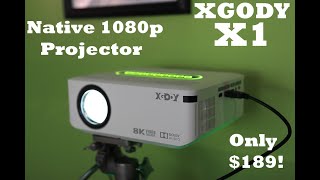 Budget $180 XGODY X1 Projector - Native 1080P - Android TV - Dolby Sound - 2x HDMI ports - ARC