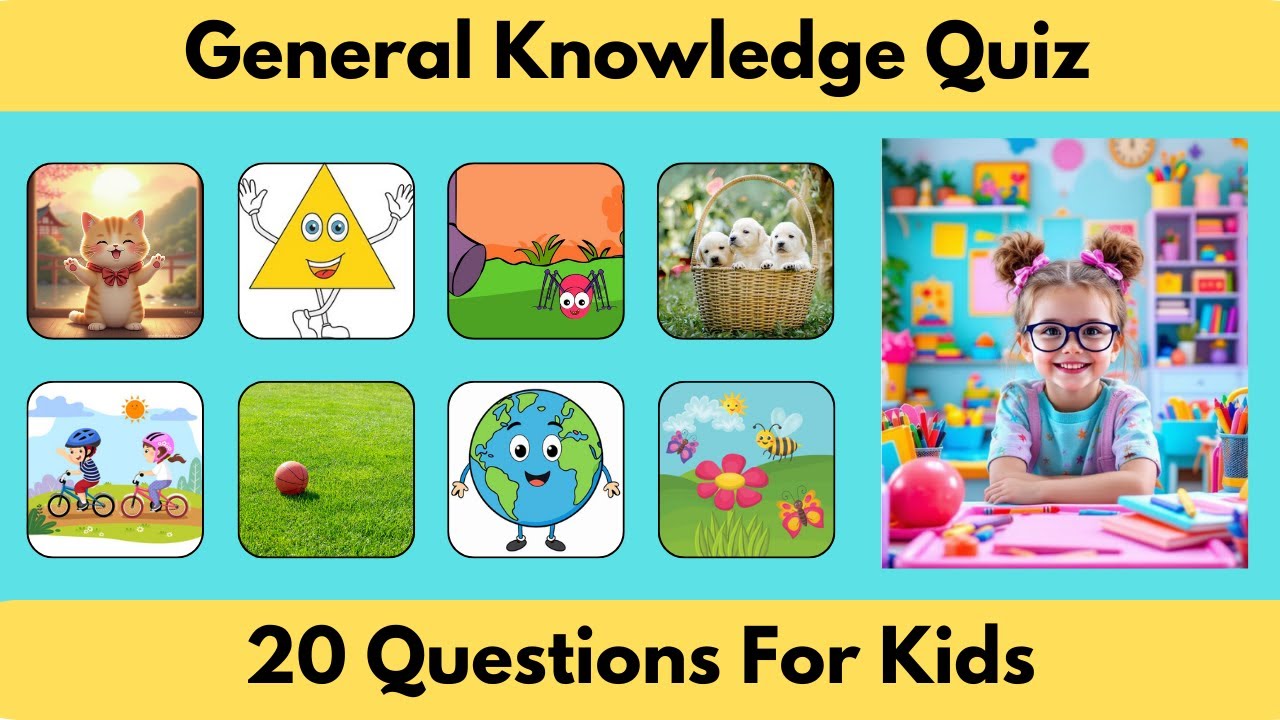 20 Things Every Kid Should Know | General Knowledge Quiz for Kids - YouTube