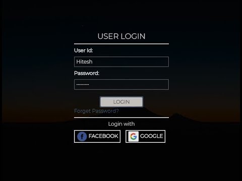CSS and HTML - Dark mode Login page in CSS Bootstrap