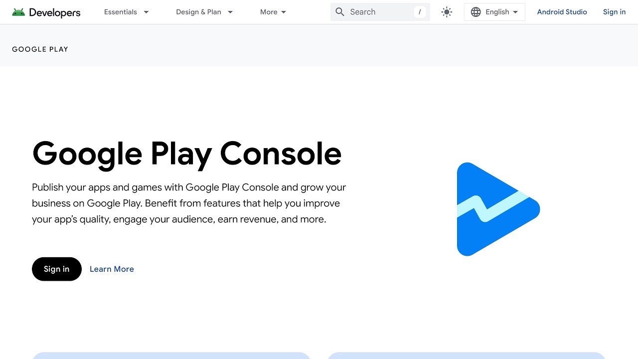 Google Play Console | Android Developers · Developer.android.com · 2026 ...