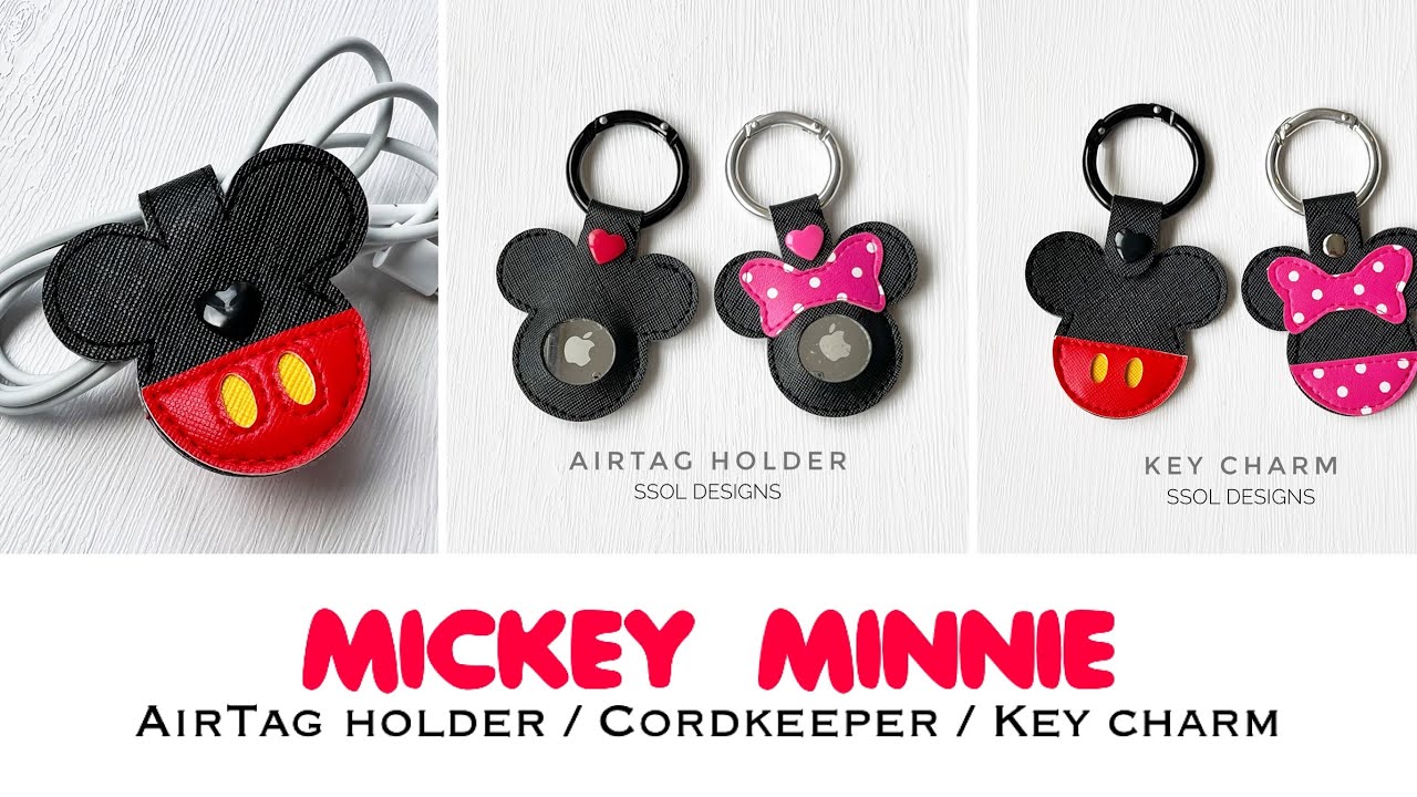 Cartoon AirTag Case, Disney Designs - Mickey, Minnie, Winnie The Pooh,  Stitch