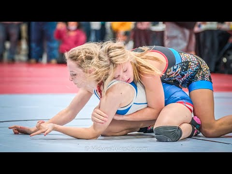 108 Girls Freestyle – Bryanna Luihn {B} of North Carolina vs. Gracie Guarino {R} of Illinois