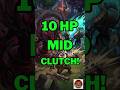 LITERALLY 10 HP! 🎯🤯 | Sniper Outplays Shadow Fiend &amp; Spirit Breaker Under Tower! #dota2