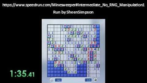 Minesweeper Intermediate (No RNG manipulation) in 2m 49s