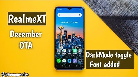 Realme XT December Update | Font added in theme Store | Dark mode toggle | Front camera bug fix😍🔥