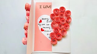 Beautiful Handmade Birthday Card Ideas For Boyfriend ||Handmade Birthday Greeting Card for husband