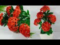 bunga asoka merah dari manik-manik |red ashoka flower from beads