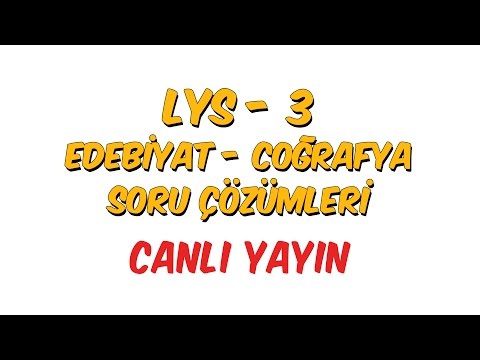 Hürriyet LYS Edebiyat - Coğrafya Soru Çözümleri