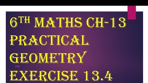 #6th maths ch-13 practical geometry //exercise -13.4@maths guru 6th to 10th @