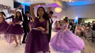 Cotillion dancers at Airah's debut