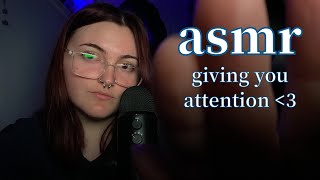 ASMR personal attention (visual triggers, slow whispering, directions + affirmations)