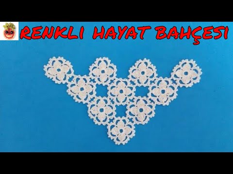 Dantel Kare Motif Mutfak Salon Vitrin Takımı - Anlatımlı Yapılışı. Örgü Dantel Oya El İşi