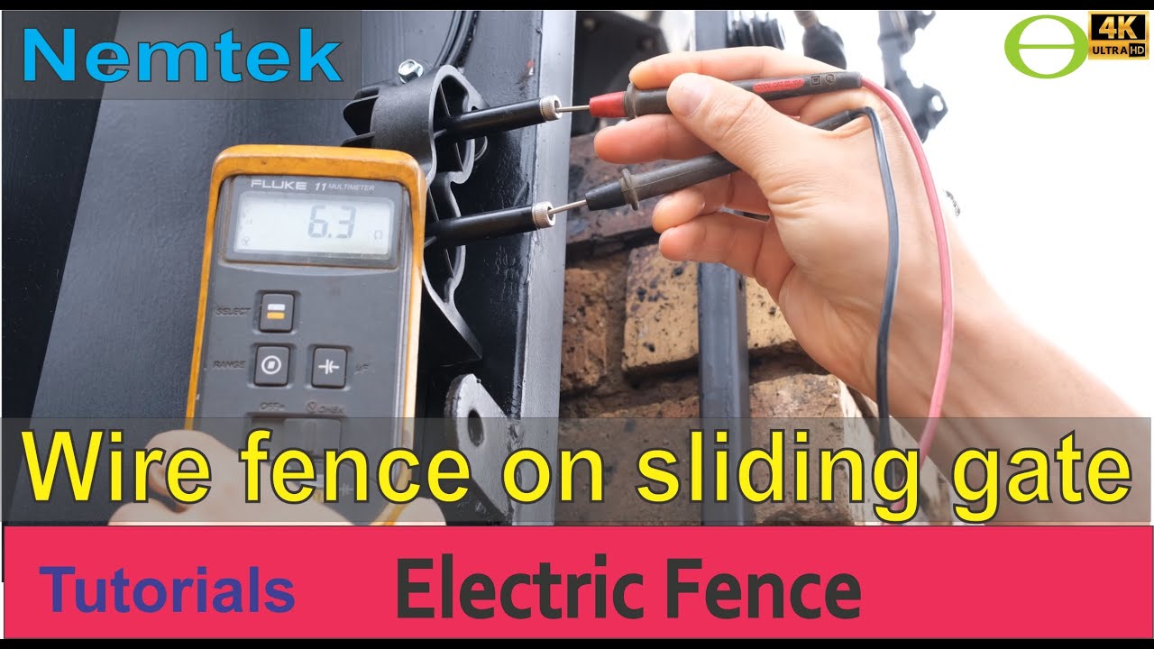 How to wire your electric fence onto a sliding gate- explanation with