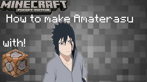 ✓How to make Amaterasu mcpe command block