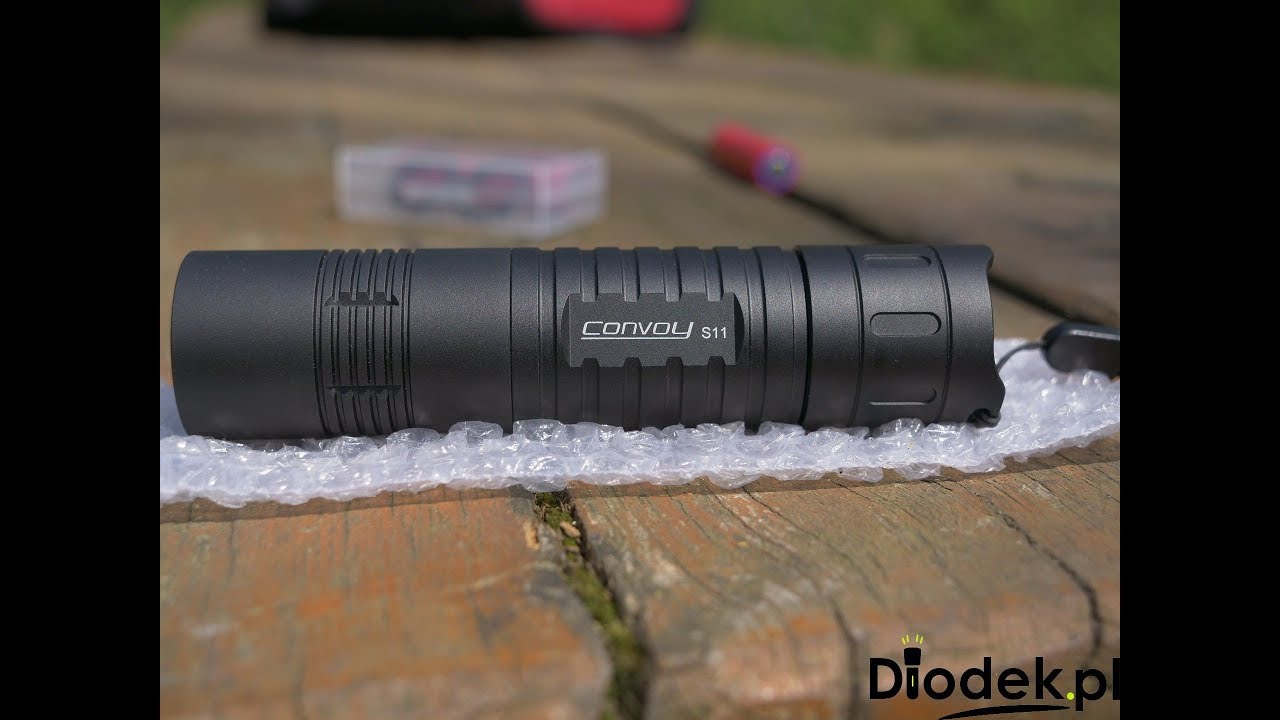 Latarka Convoy s11 - recenzja, omówienie i test w terenie (4K) [Test and review Convoy s11]