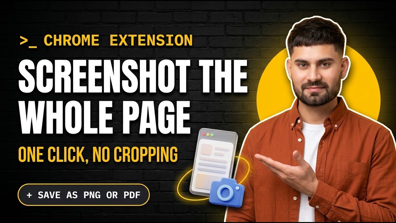 How to Take Full Page Screenshots in Chrome (No Cropping Needed) - YouTube