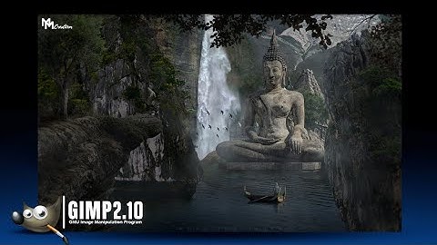 Buddha - Matte Painting Art in GIMP | Photoshop editing in GIMP | Codingcreator