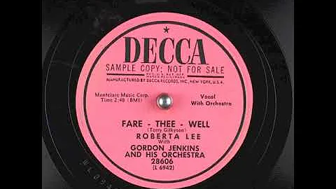 Fare - Thee - Well (1953) - Roberta Lee
