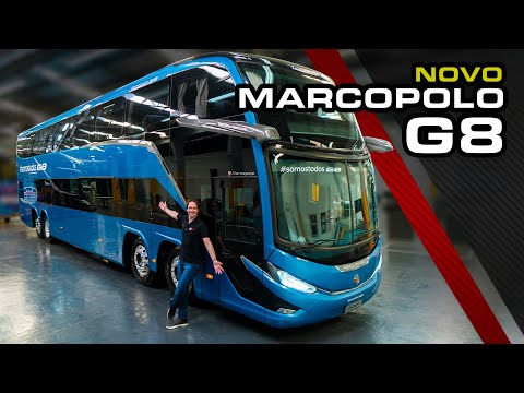 😎EXCLUSIVO: Veja de perto o Novo MARCOPOLO G8 Paradiso 1800 DD (agora o Ônibus mais TOP do Brasil)