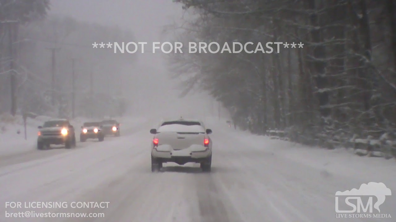 12918 Greensboro, NC Snow Covered Roads and DashCam YouTube