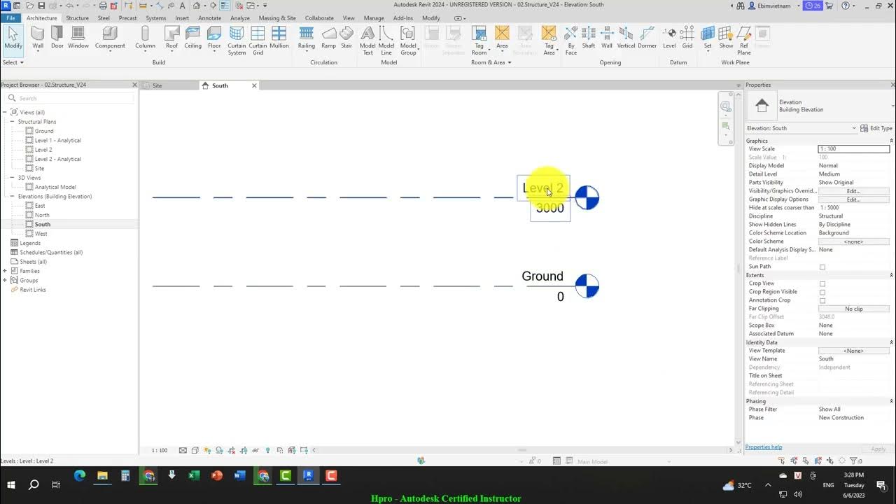 Revit 2024 khóa học Revit Structure Bài 02 Phần 02 YouTube