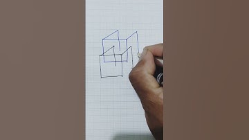 Drawing Double cube #kimathdrawing #shorts #shortvideo #videoshort #drawing #youtubeshort #short