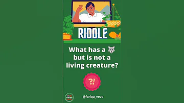 What has a 🐺 but is not a living creature? #shorts #yt #riddles #like #reels #kids #viral #learn