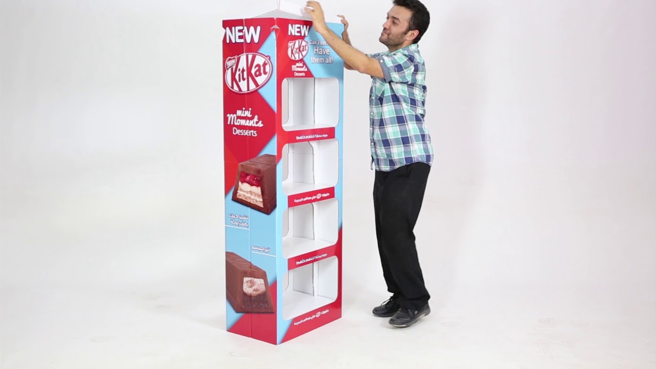 Nestle Kitkat Cardboard Hopin Display