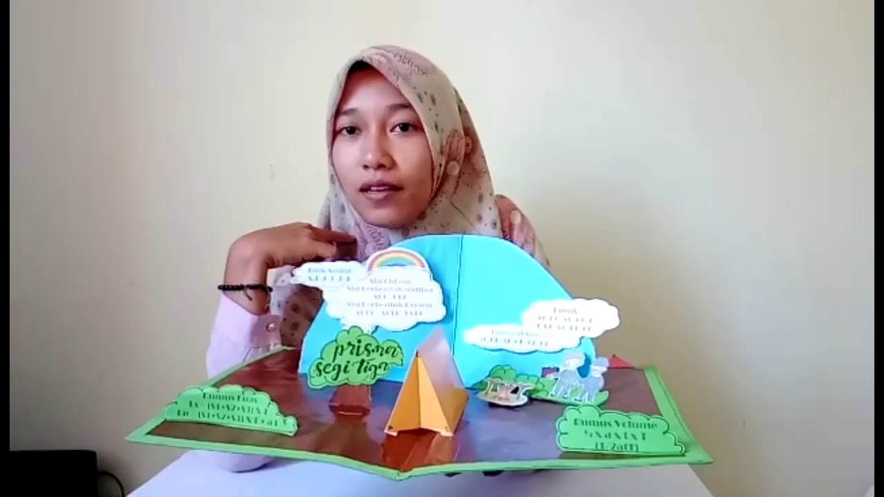 Pop-up Bangun Ruang
(prisma segitiga)