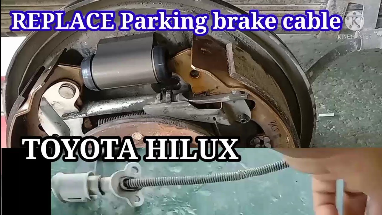 Replace parking brake cable and brake shoe YouTube