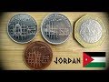 Coin collection | Jordan | 4 Coins ( Qirsh / Piastres / Dinar ) ) from 1996