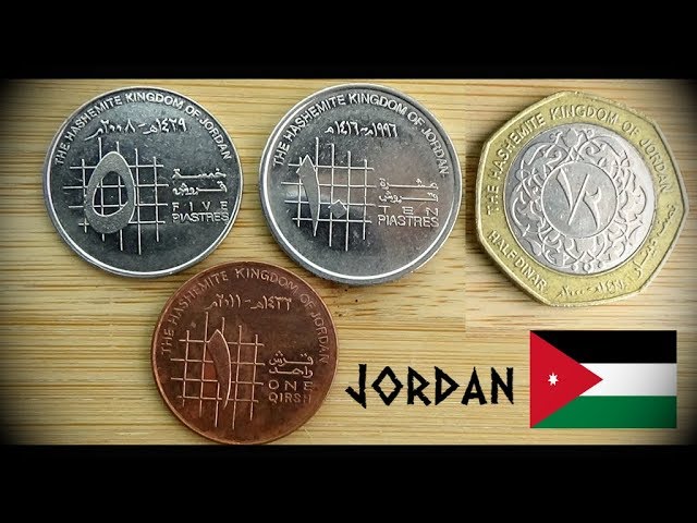 beundre Laboratorium Begrænsning Coin collection | Jordan | 4 Coins ( Qirsh / Piastres / Dinar ) ) from 1996  - YouTube