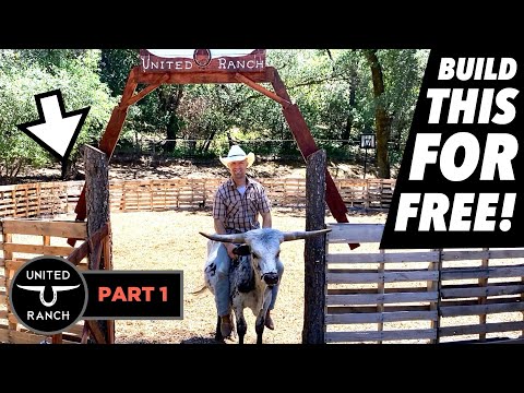 How To Build A Free Pallet Round Pen! (Video 2/4: Organize And Disassemble) // United Ranch
