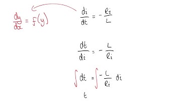 Solving First Order Differential Equations - Series RL Circuit Example
