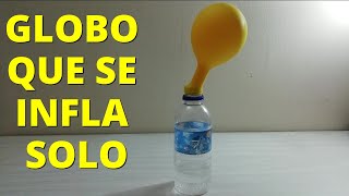 Experiment 'the balloon that inflates itself' (with baking soda). Explanation and procedure