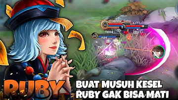 Musuh Kena Mental Ketemu Ruby Tank | Build Ruby Tank Terkuat 2022 | Top 1 Global Ruby - MLBB