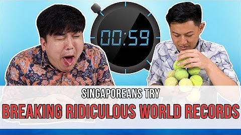 Singaporeans Try: Breaking Ridiculous World Records (feat. Joie Tan & LEW)