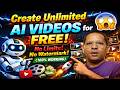 Create Unlimited AI Videos for FREE 😱 No Limits, No Watermark (100% Working)