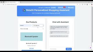 RetailX Shopping Assistant screenshot 1