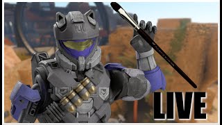 Join and watch me doing a custom Halo figure and a Q/A. #halo