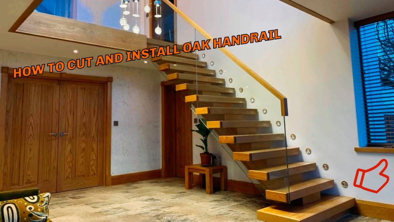 How to install oak handrail. In dept tutorial. - YouTube