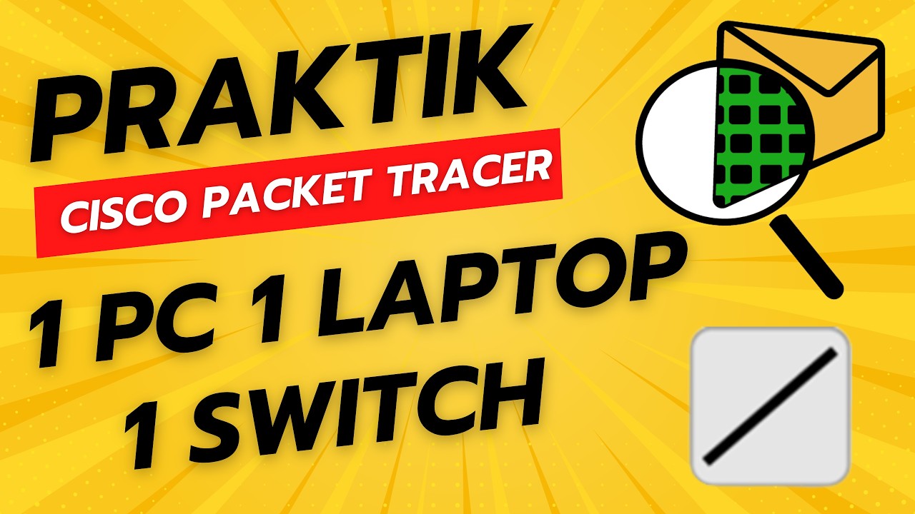 Cisco Packet Tracer Praktek 1 PC 1 Laptop 1 Switch - YouTube