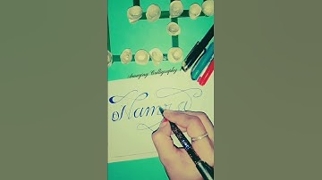 "Namra" 😍 Name On request #amazingcalligraphy #pencalligraphy