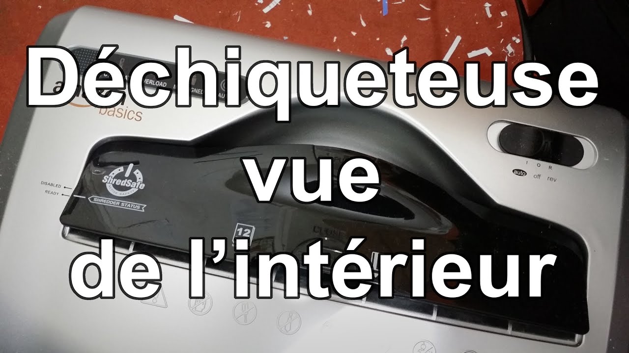 Avez-vous déjà vu une déchiqueteuse de papier en action ?
