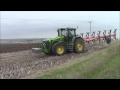 JD 8530 X 2 ploughing on Svenstorp