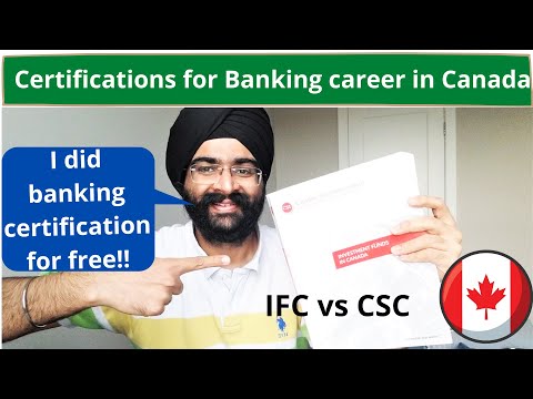 Certifications for banking job/career in Canada | IFC vs CSC | Jobs in Canada | My experience